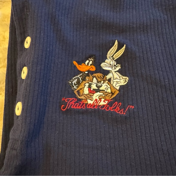 Warner Bros. Classic Looney Tunes Navy Shirt VTG - Picture 2 of 7